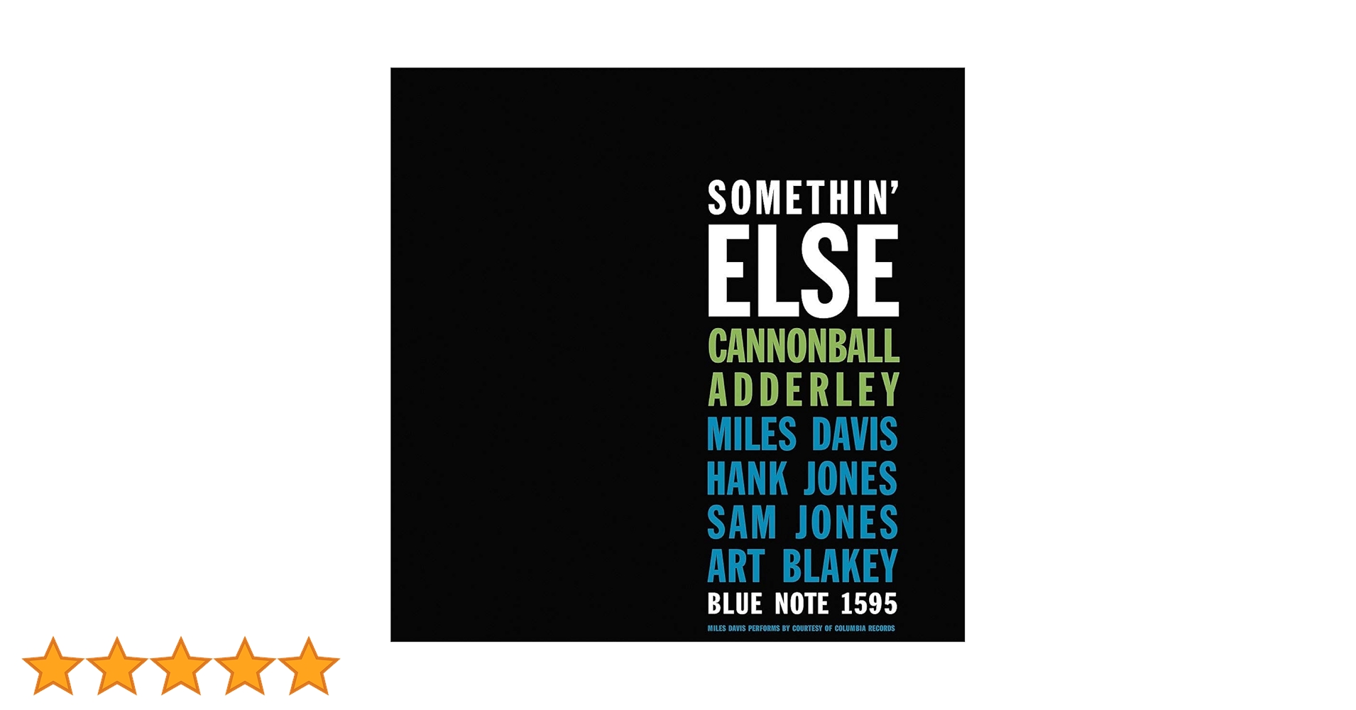 Amazon | Somethin' Else [Analog] | Cannonball Adderley